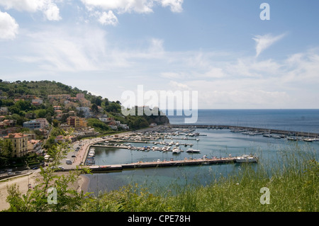 Agropoli italie italien marina port du sud de la Méditerranée port Banque D'Images