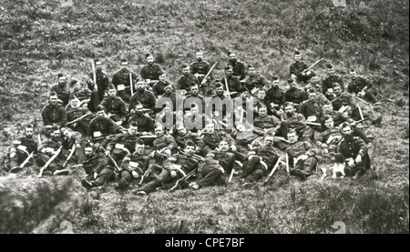 L'RORKE DRIFT Certains des survivants de la compagnie B 2e/24e South Wales Borderers à la fin de janvier 1879 Banque D'Images