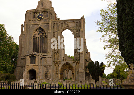 L'abbaye de crowland Angleterre Lincolnshire Banque D'Images