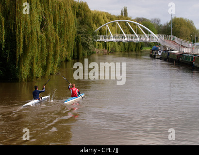 Pont de la rivière, rivière Cam, Cambridge, Royaume-Uni Banque D'Images