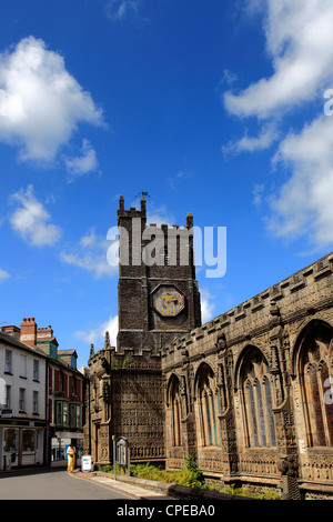 L'église paroissiale de St Mary Magdalene ville Launceston Cornwall England UK Banque D'Images