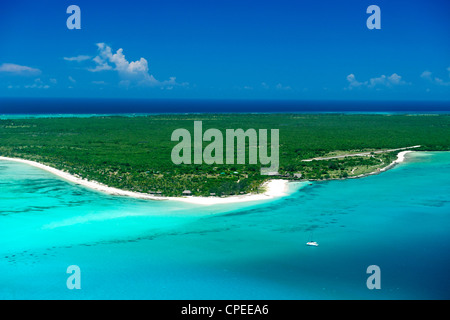 Matemo island dans l'archipel des Quirimbas au large de la côte du Mozambique. Banque D'Images