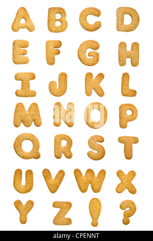 Alphabet de cookie Banque D'Images