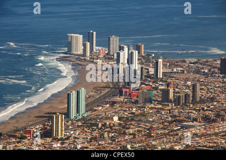 Vue aérienne du centre-ville Iquique Chili Banque D'Images