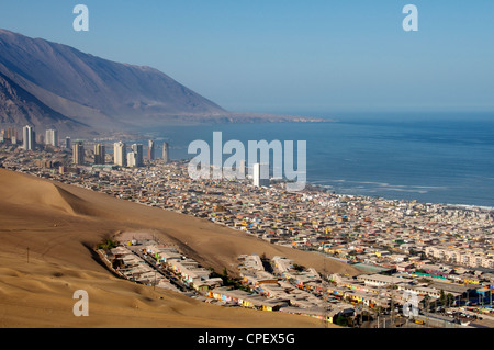 Vue d'oiseau-oeil Iquique Chili Banque D'Images