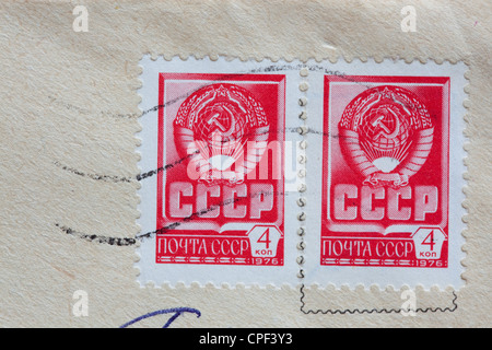 Timbres de l'URSS, 1976 Banque D'Images