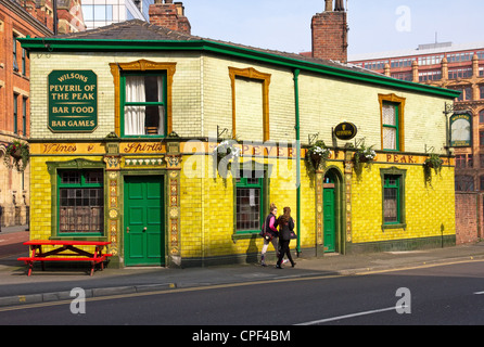 Peveril of the Peak pub, Great Bridgewater Street, City Centre, Manchester, Angleterre, RU Banque D'Images