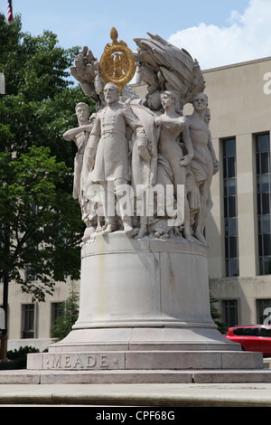 Statue de George Gordon Meade Washington District de Columbia Capital U.S.A Banque D'Images