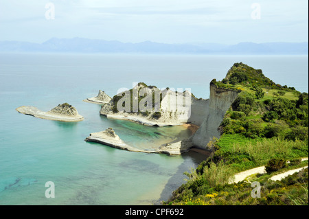 Cap Drastis, Corfou, îles Ioniennes, Grèce Banque D'Images