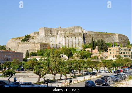 Vieux Fort (Paleo Frourio) dans la ville de Corfou, Grèce Banque D'Images