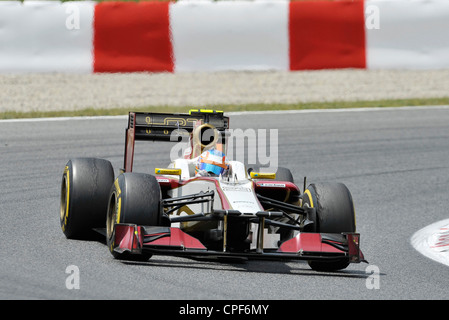 Narain Karthikeyan (IND) im HRT F111 lors du Grand Prix de Formule 1 d'Espagne 2012 Banque D'Images