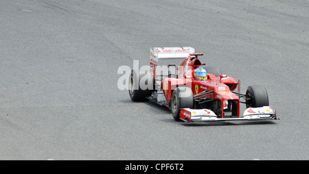 Fernando Alonso (ESP) Ferrari F2012 au cours du Grand Prix de Formule 1 d'Espagne 2012 Banque D'Images