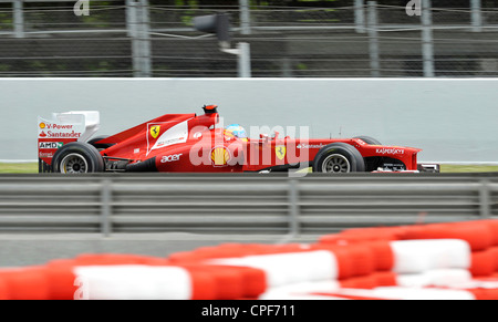 Fernando Alonso (ESP) Ferrari F2012 pendant le Grand Prix de Formule 1 d'Espagne 2012 Banque D'Images