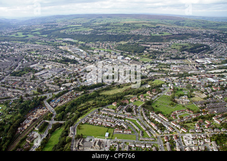 Vue aérienne depuis le sud de Shipley, près de Bradford, West Yorkshire Banque D'Images