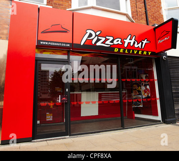 PizzaHut boutique livraison Banque D'Images