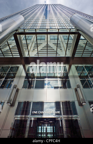 One Canada Square, Canary Wharf, Londres. Banque D'Images