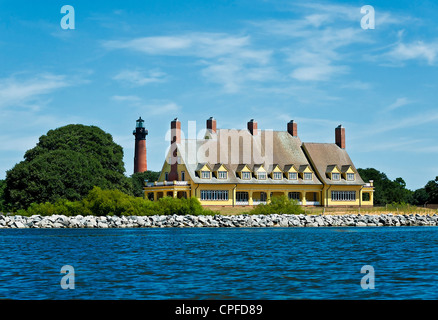 Whalehead Club Historic House Museum, Corolla, Outer Banks, Caroline du Nord, États-Unis Banque D'Images