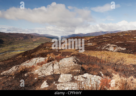 À l'ouest en direction de Glen Cannich et Glen Affric. Banque D'Images