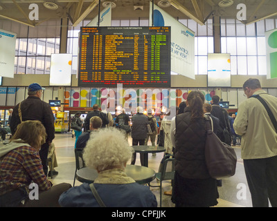 Terminal South Station à Boston MA Banque D'Images