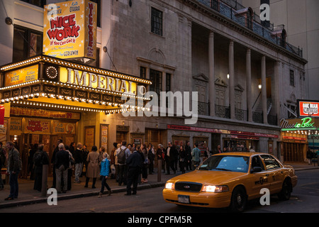 Chapiteau Théâtre de Broadway, NYC Banque D'Images