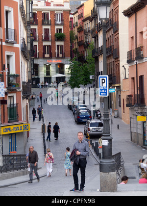 Scène de rue à Madrid, Espagne Banque D'Images