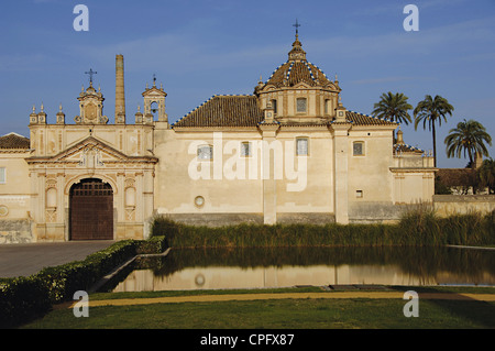 L'Espagne. L'Andalousie. Séville. Île de la Chartreuse. Monastère Notre Dame de la grotte. Banque D'Images