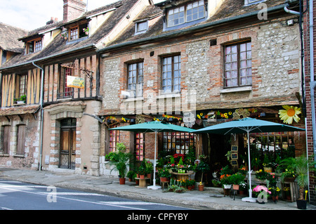 Les Andelys,Seine,centre ville,Mairie,Église,'Plus Beaux Village' Normandie,France Banque D'Images