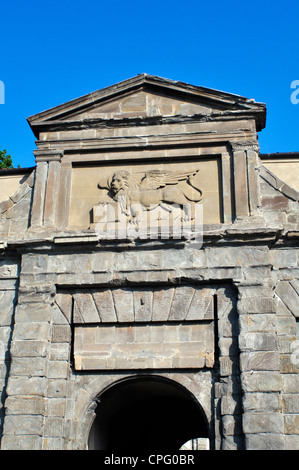 L'Italie, Lombardie, Bergame, Sant Agostino Gate Banque D'Images