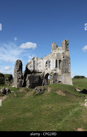 Les ruines de château Pennard Pennard Burrows Gower South Wales UK Banque D'Images