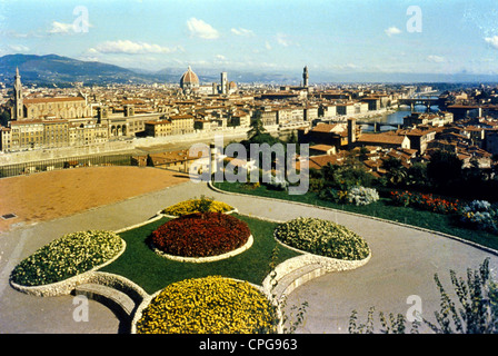 Géographie / Voyage, Italie, Florence, vue sur la ville / vue sur la ville, vue sur la ville, années 1950, droits supplémentaires-Clearences-non disponible Banque D'Images