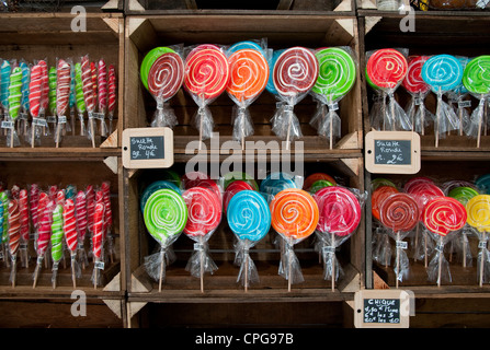 Lollipop shop à Vallon pont d'Arc, Ardèche, France Banque D'Images