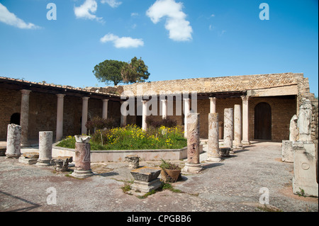 Carthage, Tunisie - ancienne villa romaine dans le quartier de l'Odéon Banque D'Images