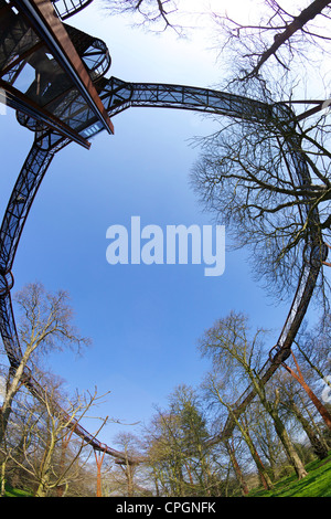 Rhizotron et Xstrata Treetop Walkway, Kew Royal Botanic Gardens, London, England, UK, Royaume-Uni, GO, Grande-Bretagne, Banque D'Images