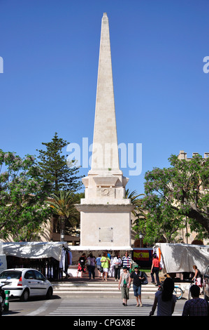 Marché le samedi, Plaça Des Naissance, ciutadella de menorca, Minorque, Iles Baléares, Espagne Banque D'Images