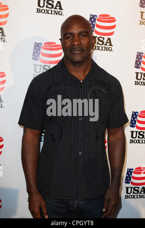 La légende de la Boxe Evander Holyfield parvient au USA Boxing avantage au Paley Center pour les médias. Banque D'Images