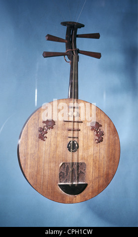 Musique, instrument, instruments à cordes, gogen, Japon, 19e siècle, 19e siècle, historique, historique, Asie, chordophone, instrument, instrument à cordes, instrument de musique, instrument, instruments de musique, instruments, droits additionnels-Clearences-non disponible Banque D'Images