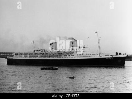 Transport / transport, navigation, navire à passagers TS 'Hanseatic', Hamburg Atlantic Line, vers 1960, droits supplémentaires-Clearences-non disponible Banque D'Images