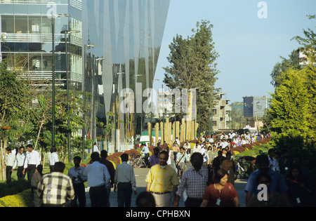 L'INDE Bangalore , BPO au campus d'Infosys dans la ville de l'électronique, Infosys est un important développeur de logiciels et offres e-solution Banque D'Images