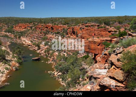 Murchison Gorge, Murchison, Hawks Head, Kalbarri, National, parc, l'ouest de l'Australie, côte ouest, littoral, désert, l'Australie, v Banque D'Images