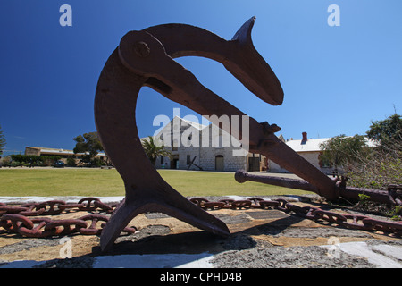 Musée maritime Naufrage, galeries, Fremantle, Perth, anchor, historiques, de vieux navires, port, port, l'Australie, Banque D'Images