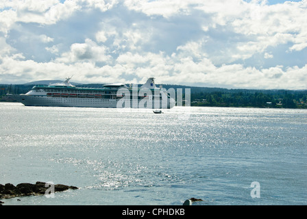 La pêche au saumon,avril,Point,l'île Quadra célèbre pêche du saumon quinnat, Campbell River, Vancouver Island, British Columbia, Canada Banque D'Images