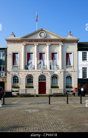 Hôtel de Ville de Ripon dans la place du marché, Ripon, North Yorkshire UK Banque D'Images