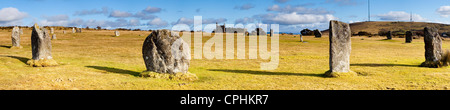 The Hurlers Bronze Age stone circle près de larbins Cornwall England UK Banque D'Images