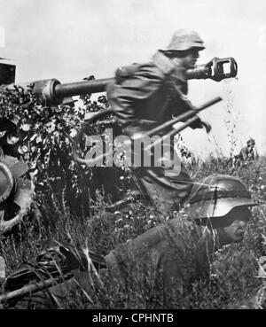 Les soldats allemands lors de l'opération "citadelle" 1943 Banque D'Images