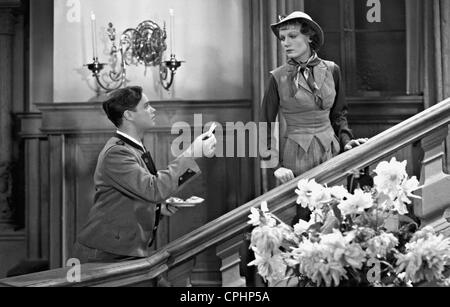 Carla la rouille et Kurt Meisel dans 'Mrs. Sylvelin', 1938 Banque D'Images