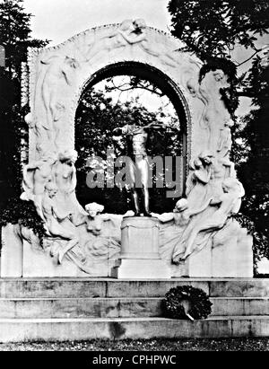 Monument de Johann Strauss à Vienne, 1929 Banque D'Images