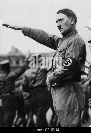 Adolf Hitler reçoit le salut de sa Troupes, 1933 Banque D'Images