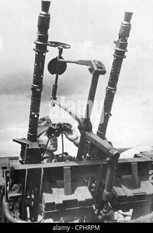 Postes de mitrailleuses allemandes, 1943 Banque D'Images