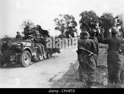 Flak allemande sur le front de l'Est en 1944, la Lettonie soviétique Banque D'Images