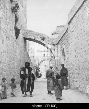 L'arche de l'Ecce Homo dans la Via Dolorosa Banque D'Images